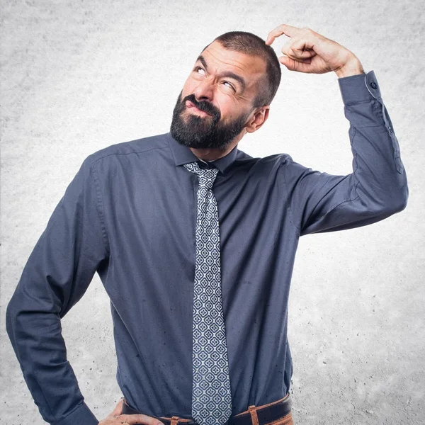 Hombre sobre fondo aislado — Foto de Stock