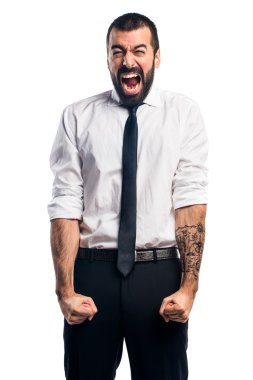 Adam izole arka plan