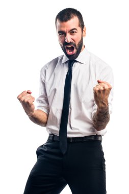 Adam izole arka plan