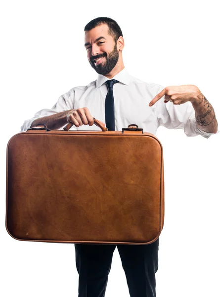 Businessman holding a briefcase — Stock Photo, Image