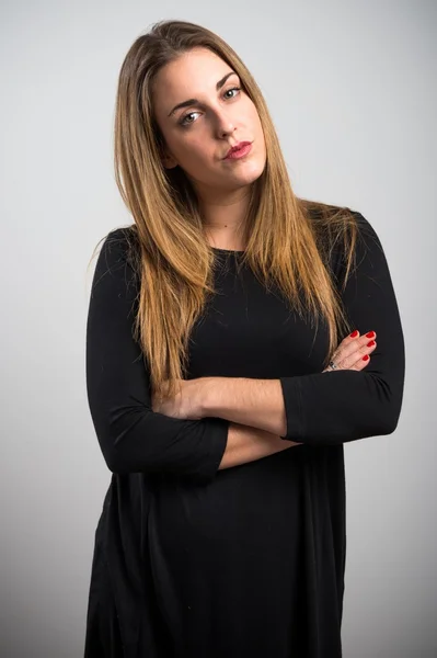 Model woman in studio — Stock Photo, Image