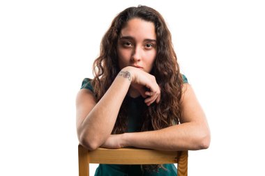 Genç model Studio poz