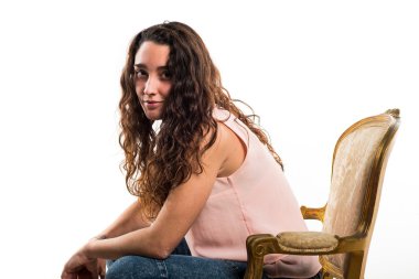 Genç model Studio poz