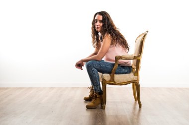 Genç model Studio poz