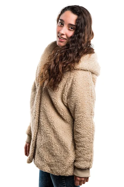 Adolescente chica con ropa de invierno — Foto de Stock