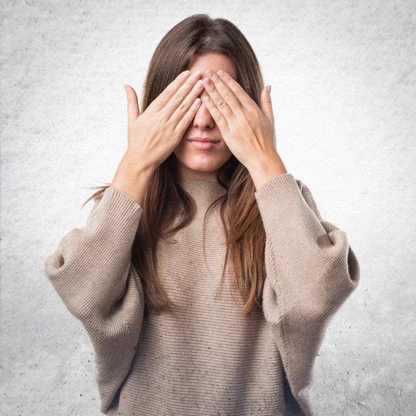 Vrouw over geïsoleerde witte achtergrond — Stockfoto