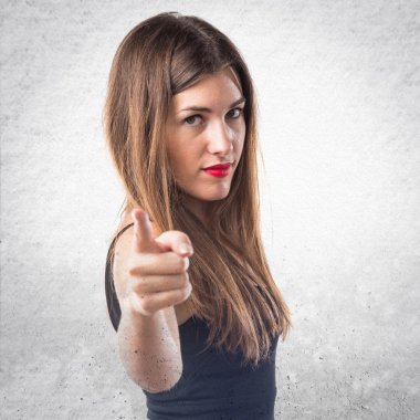 Kadın izole beyaz arka plan üzerinde