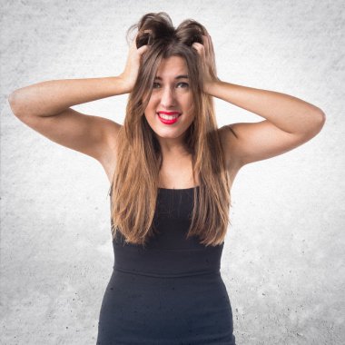 Kadın izole beyaz arka plan üzerinde