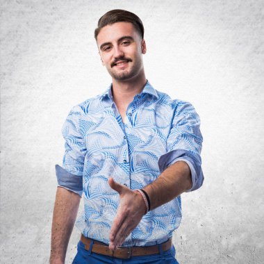 Yakışıklı adam bir anlaşma yapma