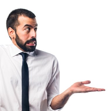 Önemsiz bir jest yapma işadamı