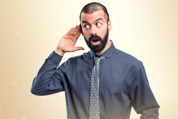 Hombre sobre fondo blanco aislado — Foto de Stock