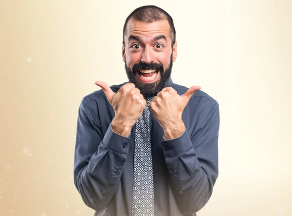 Homem sobre fundo branco isolado — Fotografia de Stock