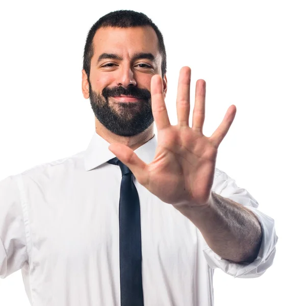 Hombre sobre fondo blanco aislado — Foto de Stock