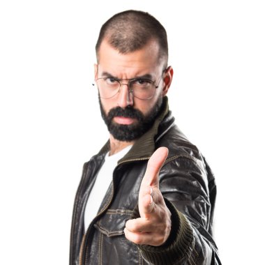 Pezevenk adam silah jest yapma 