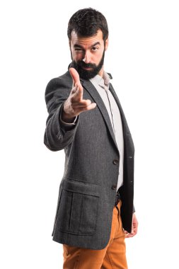 Adam silah jest yapma