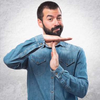 Zaman aşımı jest yapma adam