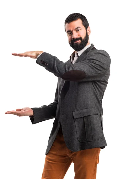 Hombre sobre fondo blanco aislado — Foto de Stock