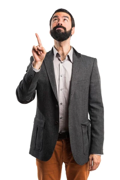 Hombre sobre fondo blanco aislado — Foto de Stock