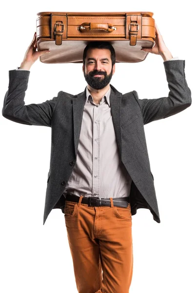 Homem segurando uma pasta — Fotografia de Stock