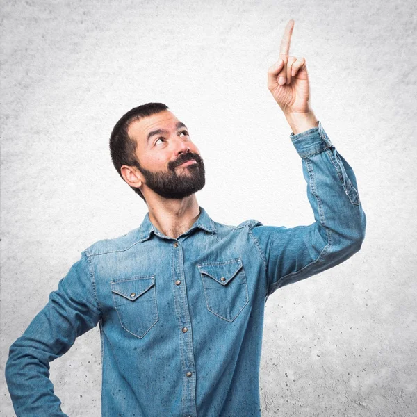 Hombre sobre fondo blanco aislado — Foto de Stock