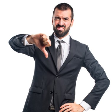 İşadamı kötü sinyal yapıyor