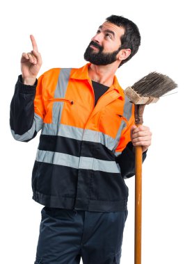 Çöp Adam yukarı dönük