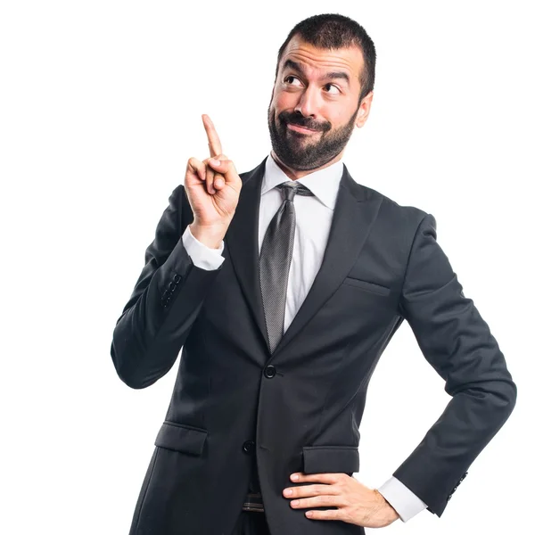 Hombre sobre fondo blanco aislado — Foto de Stock