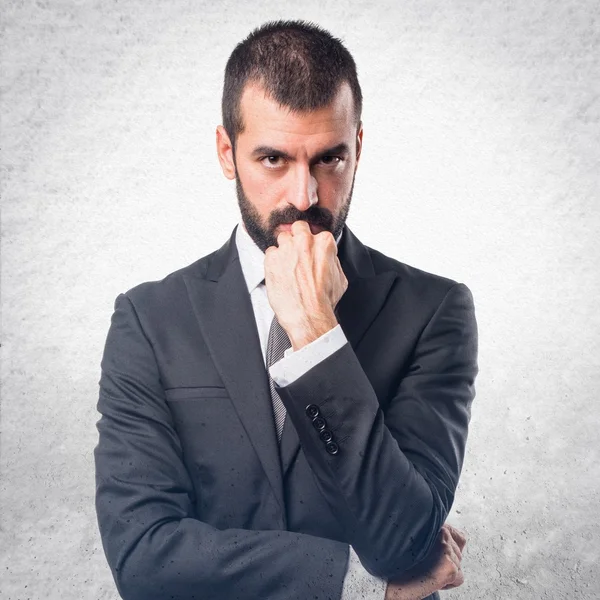 Hombre sobre fondo blanco aislado — Foto de Stock