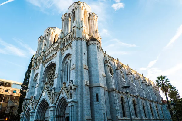 Notre Dame de Nice, Nice 'deki neo gotik kilise, Cote d' Azur, Fransa