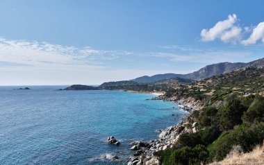 Cala Piscadeddus, Villasimius, Cagliari, Sardinya, İtalya 'da güzel bir plaj.
