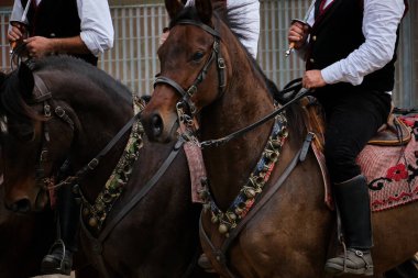 Sa Sortilla, Sortija, Iglesias, Sardinya, İtalya 'da binicilik festivali
