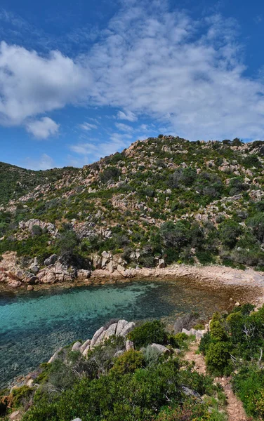 Cala Brigantina Beach Little Cove Caprera Island Maddalena Sardenha — Fotografia de Stock