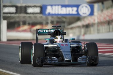 Sürücü Lewis Hamilton. Takım Mercedes Amg Petronas