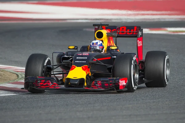 Řidič Daniel Ricciardo. Tým Red Bull závodní — Stock fotografie