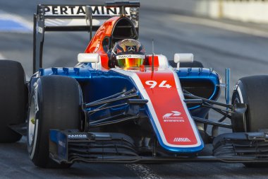 Sürücü Pascal Wehrlein. Takım Manor F1