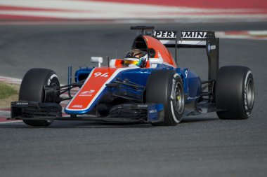 Sürücü Pascal Wehrlein. Takım Manor F1