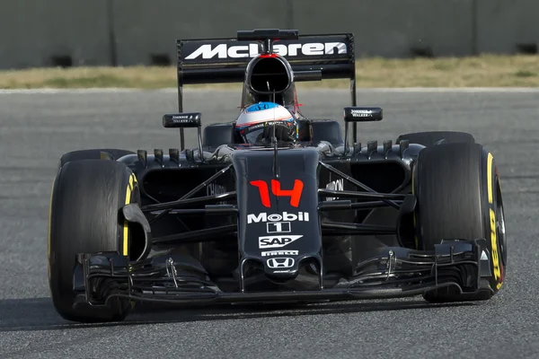 Motorista Fernando Alonso. Equipa McLaren — Fotografia de Stock