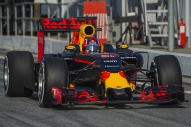 Sürücü Daniil Kvyat. Takım Red Bull Racing