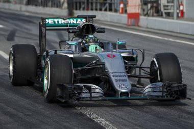 Sürücü Nico Rosberg. Mercedes takım
