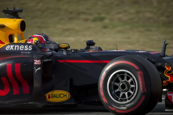 Motorista Daniil Kvyat. Equipa Red Bull Racing . — Fotografia de Stock