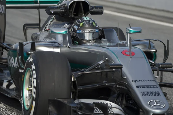 Řidič Nico Rosberg. Tým Mercedes — Stock fotografie