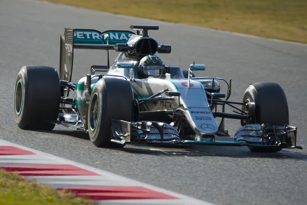 Conductor Nico Rosberg. Equipo Mercedes —  Fotos de Stock