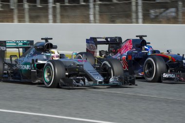 Sürücü Lewis Hamilton. Mercedes takım