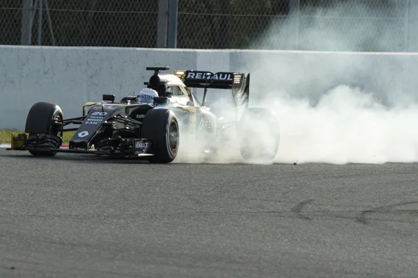 Driver Kevin Magnussen. Team Renault Sport — Stock Photo, Image