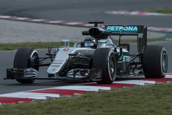 Řidič Nico Rosberg. Tým Mercedes. — Stock fotografie