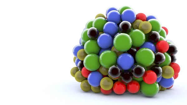 Colorful spheres render — Stock Photo, Image
