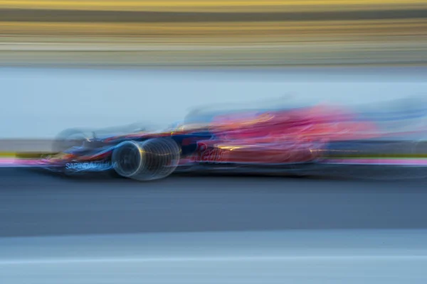Stuurprogramma Carlos Saiz. Het team van Toro Rosso — Stockfoto