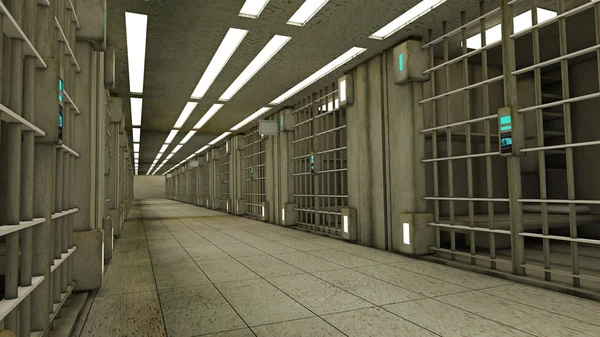 Futuristisches Gefängnis — Stockfoto