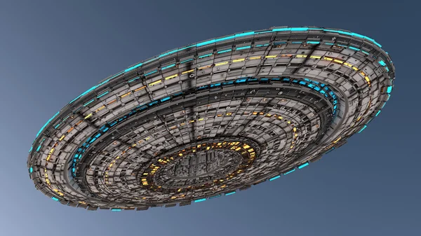 Космічний корабель футуристичний НЛО — стокове фото