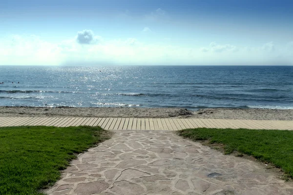 Gateway on beautiful beach — Stock Photo, Image